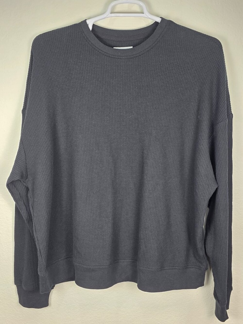 NWT Original Use Men's Waffle Pullover Sweatshirt - Black Size L